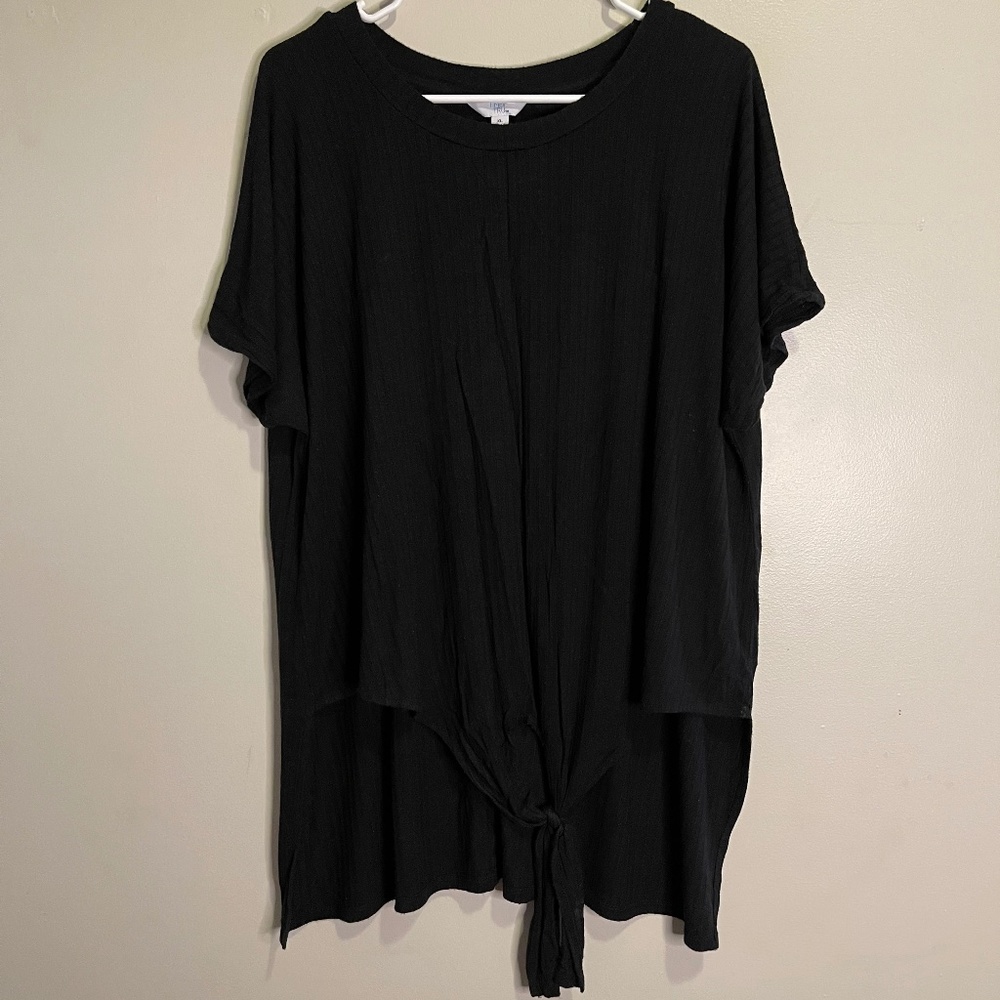 Time & Tru Top XLarge (16-18)  Tieup High Low Hem